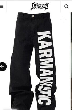 DEKAYED KARMANISTIC WIDE LEG STARIGHT JEANS STREETWEAR SIZE SMALL